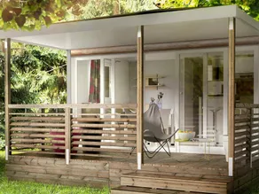 Mobile home with barbecue, pool & terrace | Mountain view - Image 4