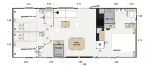 Flower Camping La Marmotte - Mobile-home Premium 40m² - 3 bedrooms - 2 bathrooms terrace Reversible air conditioning TV 6 people - Image 5