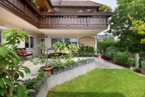 Appartamento con terrazza, giardino e griglia | Vista sul giardino - Image 3
