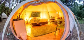 Romantic Canvas Bell Tents for Couples in the Yarra Valley near Melbourne - Image 5