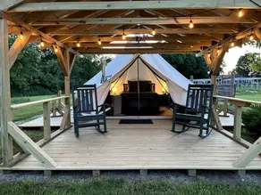 Charming Bell Tent Fantastic for a Cozy Glamping Experience in Turner, Maine - Image 3