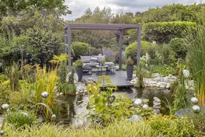 Gradevole appartamento con sauna, barbecue e terrazza | Vista sul giardino - Image 2