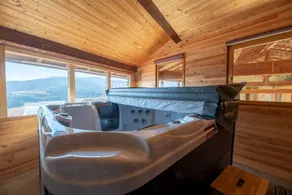 Cabin with sauna, terrace & garden | Garden view - Image 4