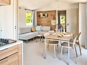 Campsite La Marmotte - Mobil Home Aqua Air-conditioned 3 rooms 4/6 people Terrace Semi-covered TV - Image 2