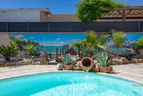 Holiday home with terrace, garden & pool | Garden view - Image 2