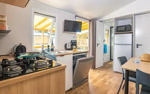 Charmante caravane adaptée aux familles avec piscine, sauna et terrasse - Image 2