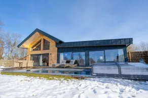 Chalet with private pool, sauna & terrace | Pool view | Pets are welcome - Image 4