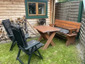 Cabina con giardino e barbecue | Vista sul giardino - Image 4