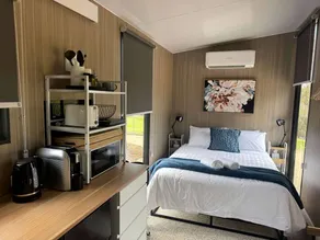 Unique Tiny House with Scenic Pond & Firepit Retreat in Gruyere, Australia - Image 4