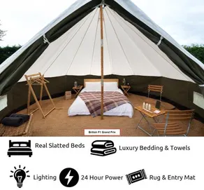 Silverstone Glamping and Pre-Pitched Camping with intentsGP - Image 4