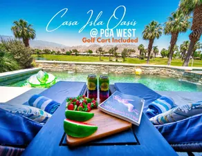 Island View Oasis Pool/spa, Golf Cart, 8th Hole tee box in PGA West! #259194 3bd - Image 2