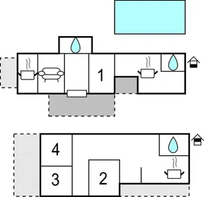 Nice Home in Trget With Wifi, 4 Bedrooms and Outdoor Swimming Pool - Image 4