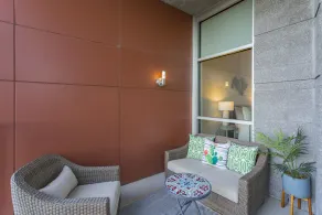 Artsy Chic 1BR Condo 30day min with WiFi AC Parking TV Furnished Rooftop - Image 5