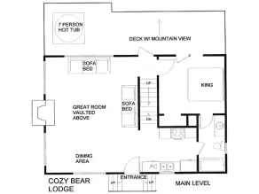 Cozy Bear Lodge, 3 Bedrooms, Sleeps 12, Near Downtown, Private, Hot Tub - Image 1