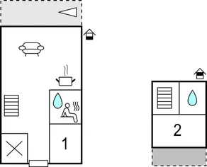 Awesome Home in Mirow With 2 Bedrooms and Sauna - Image 2