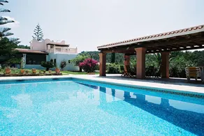 4 bedrooms villa with private pool jacuzzi and furnished garden at Santa Eularia des Riu - Image 3