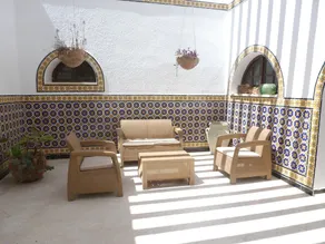 4 bedrooms villa with sea view private pool and enclosed garden at Hammamet 1 km away from the beach - Image 3