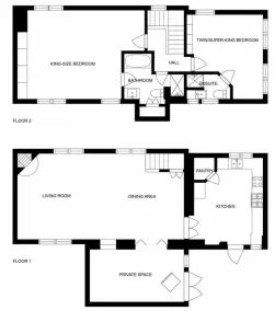 The Old Coach House - Converted barn with private garden parking and fireplace - Image 3