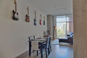 Artsy Chic 1BR Condo 30day min with WiFi AC Parking TV Furnished Rooftop - Image 2