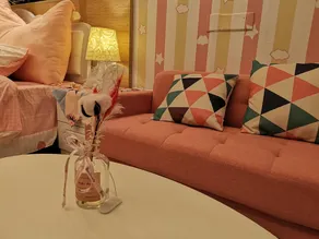 D大良步行街/清晖园/欢乐海岸/双皮奶/长鹿农庄 大影院 粉色少女大床房 - Image 2