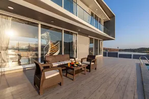 StayVista's Bellisimo Panorama - Lakeside Oasis with Infinity Pool, Modern Interiors, Open-to-Sky Bathtub, and Lush Green Lawn - Image 3