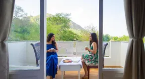 Alaya Stays Ramgarh Colonial-Style 2-BHK Villa Amidst the Hills with Private Pool & Garden - Image 5