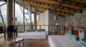 SaffronStays Solasta - 2BR luxury villa with black marble infinity pool, lotus pond & dam views in Mulshi - Image 2