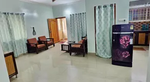 TrueLife Comfort Inn - Near PS4 veg restaurant - On way to Balaji Temple - 2BHK AC apartments - Coffee Tea Milk - Fast WiFi, Kitchen, Dining, Android TV, Parking - Easy access to Airport, Railway Station and to all Temples - Top service with lots of Love - Image 2