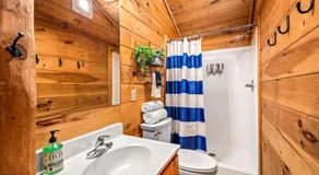 SmokiesBoutiqueCabins would love to host you! 4 miles to Gatlinburg Strip! Resort Pool open May 1 through Oct 1! Views, Shuffleboard, Hot Tub, Arcade! - Image 3