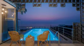 SaffronStays Nautica - 5BR hilltop villa with rooftop pool, sea views & modern interiors surrounded by greenery - Image 3