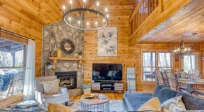 MTN Cabin Sleeps 10 - 5 Mins To Fishing & Camping - Image 3
