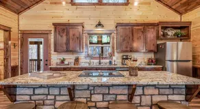 Large Luxury 2BR Cabin w Hot Tub Double Trouble was designed for fun comfort and memories minutes from buzzling Hochatown and beautiful Beaver Bend State Park - Image 3