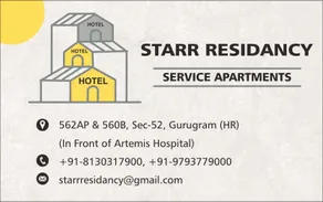 Starr Residancy hotel ( near Artemis Hospital ) - Image 3