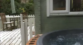Woodland Cabin With private Wood-Fired Hot-Tub - Image 3