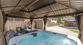 Hot Tub Sauna Fire Pit Outdoor Living Elegant Ranch - Image 3