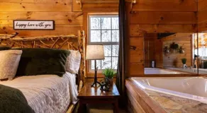 Cozy Cabin Retreat Near Helen Hot Tub Fireplace - Image 2