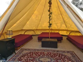 Bell Tent Glamping at Royal Victoria Country Park - Image 3