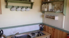 Lizzie off grid Shepherds Hut The Buteland Stop - Image 4