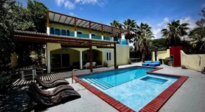 Merlot Villas Aruba private pool from Palm Beach - Image 3