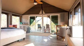 Fully-Equipped Safari Tent Rental in Burnet for Luxury Glamping in Texas - Image 2