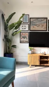 Chic 3BHK w Pvt Pool & Fieldview: BluJam Villa - Image 2