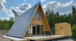 A Frame cottage surrounded by a forest, incl sauna - Image 2