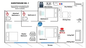 Del’s Guesthouse @ Southville Same Level with Pool fits 8 - Image 4