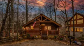 Cozy Log Cabin - Hot Tub, Fireplace, Pool Table, Porch swing and great views!  - Image 5