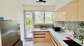 Palm View 1BHK with Pool & Café - Sazo Stays - Image 5