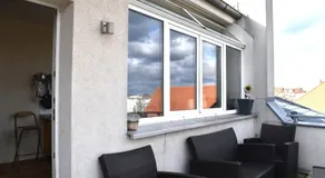 City-Dach-Apartment mit Loggia - Balkon - Kamin - Image 4