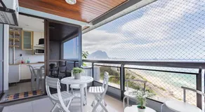 Vista DE CINEMA do 19 andar da Praia BARRA da TIJUCA - Portaria 24h, Estacionamento, Wi-Fi 35mbps, Ar Condicionado - BANHEIRO RECEM REFORMADO - Image 3