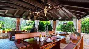 Appartement de vacances avec terrasse, barbecue et jardin | Vue jardin - Image 2