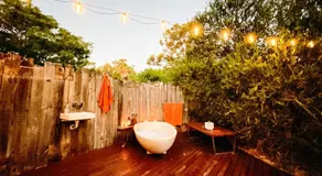 Luxury 6 metre Bell Tent & Outdoor Bathroom, WIFI, TV and firepit, - Image 3