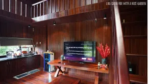 Log Cabin Hue with a nice garden with BBQ party. - Image 3